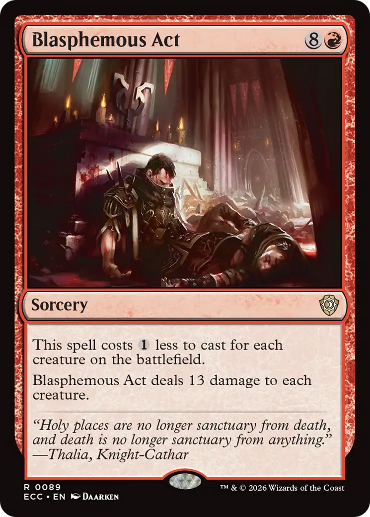 Blasphemous Act [Lorwyn Eclipsed Commander] | Empire Gaming NC