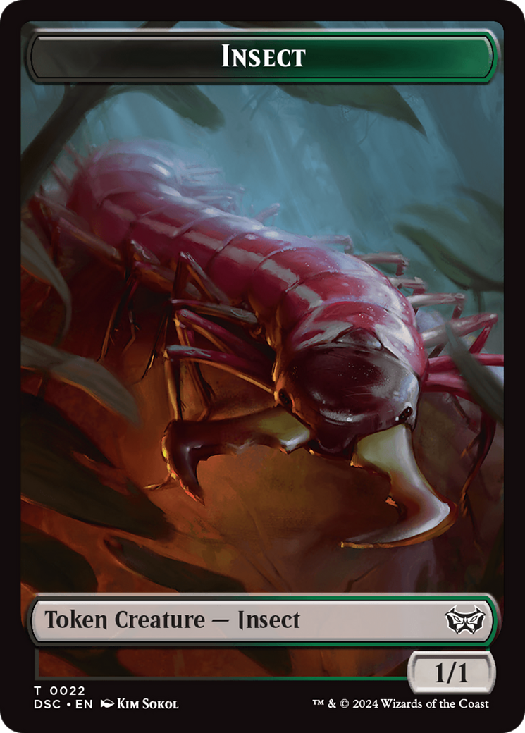 Shapeshifter // Insect (0022) Double-Sided Token [Duskmourn: House of Horror Commander Tokens] | Empire Gaming NC
