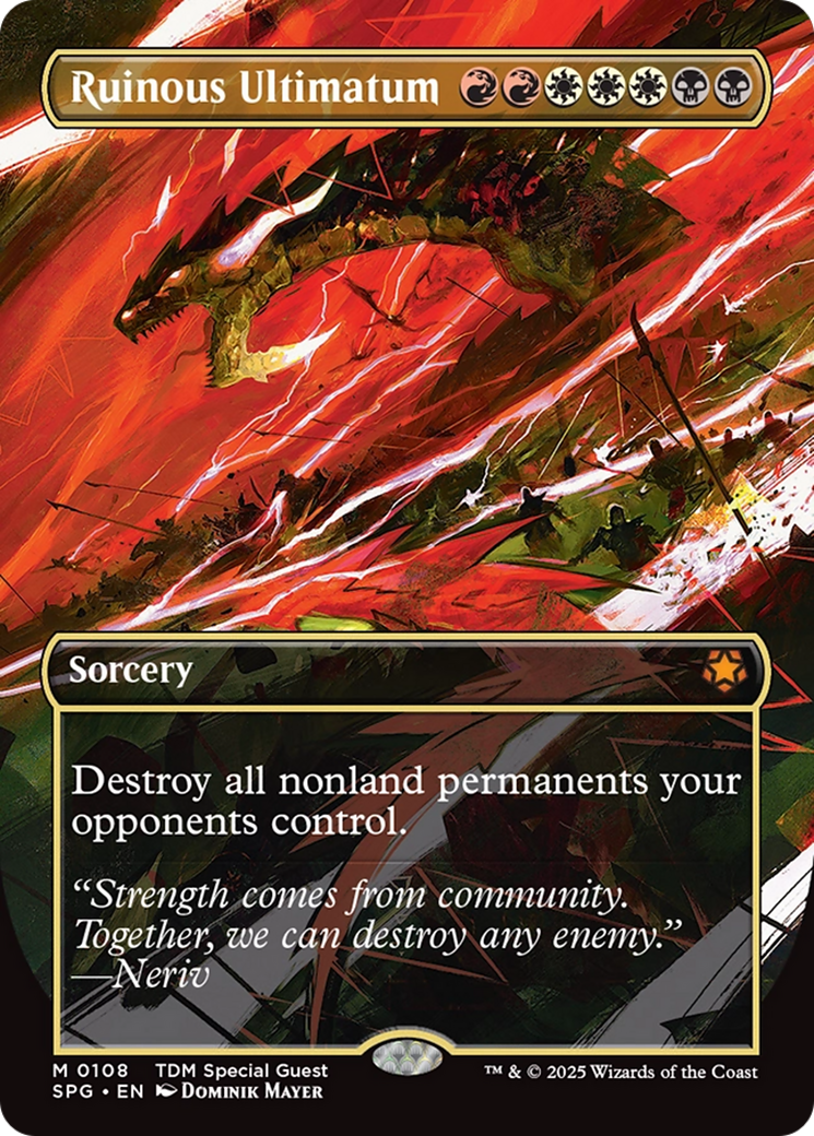 Ruinous Ultimatum (Borderless) [Tarkir: Dragonstorm Special Guests] | Empire Gaming NC