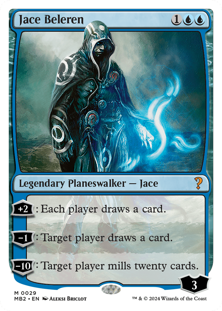 Jace Beleren (White Border) [Mystery Booster 2] | Empire Gaming NC