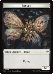 Insect // Rogue Double-Sided Token [Reality Fracture Commander Tokens] | Empire Gaming NC