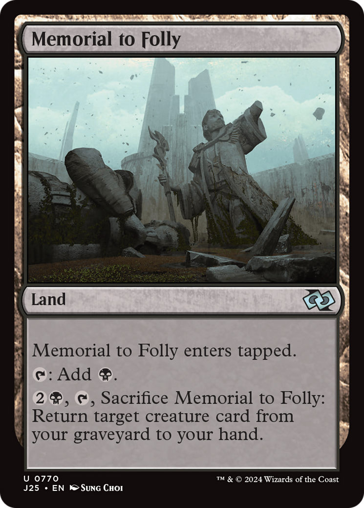 Memorial to Folly [Foundations Jumpstart] | Empire Gaming NC