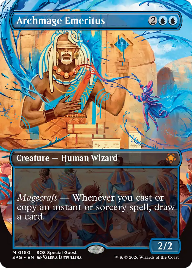Archmage Emeritus (Borderless) [Secrets of Strixhaven Special Guests] | Empire Gaming NC