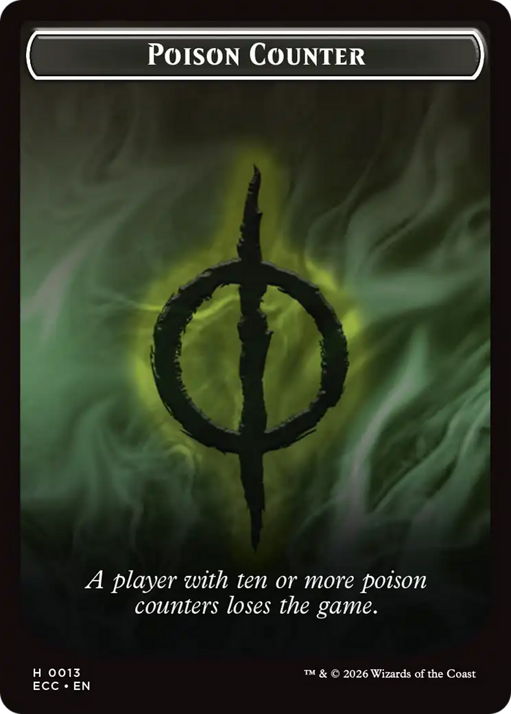 Saproling // Poison Counter Double-Sided Token [Lorwyn Eclipsed Tokens] | Empire Gaming NC