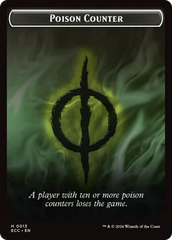 Saproling // Poison Counter Double-Sided Token [Lorwyn Eclipsed Tokens] | Empire Gaming NC