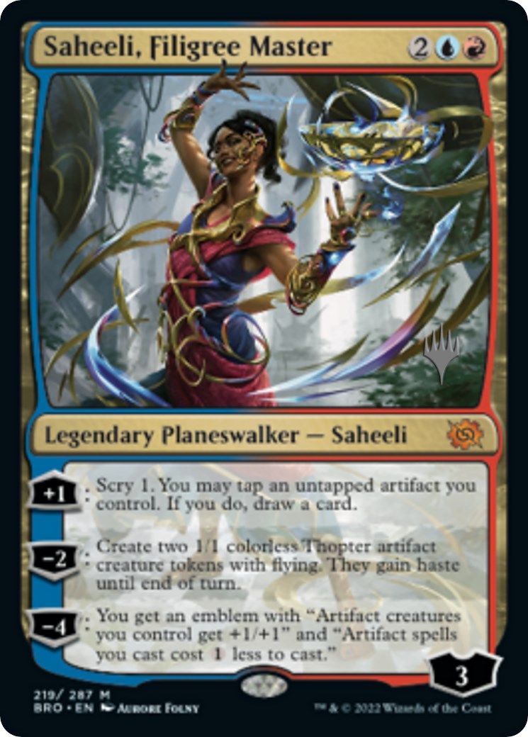 Saheeli, Filigree Master (Promo Pack) [The Brothers' War Promos] | Empire Gaming NC