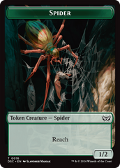 Treefolk // Spider Double-Sided Token [Duskmourn: House of Horror Commander Tokens] | Empire Gaming NC