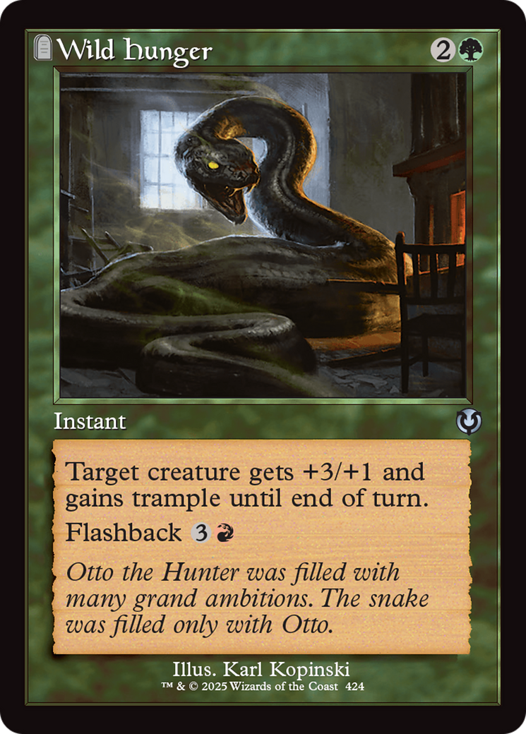 Wild Hunger (Retro Frame) [Innistrad Remastered] | Empire Gaming NC