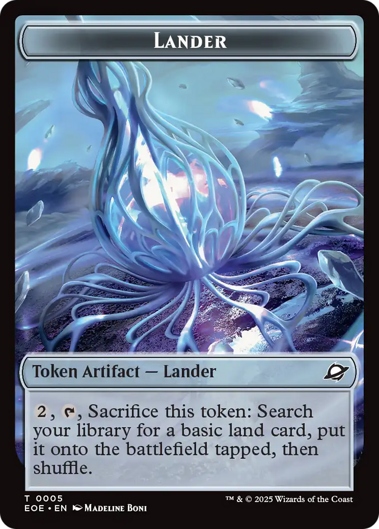 Robot // Lander (0005) Double-Sided Token [Edge of Eternities Tokens] | Empire Gaming NC