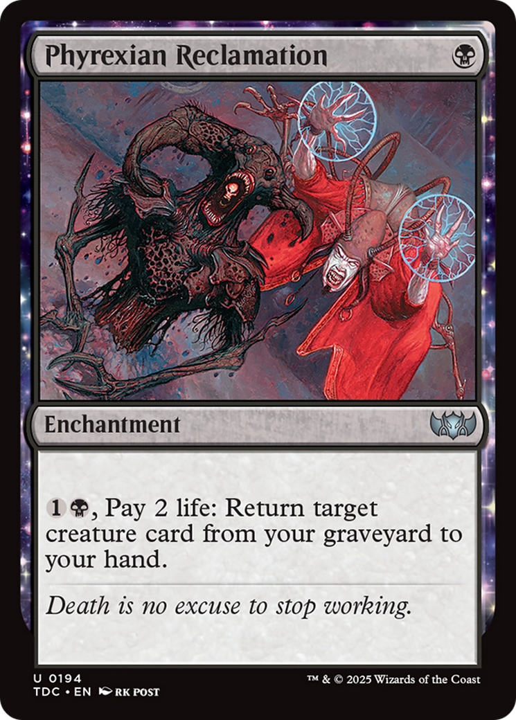 Phyrexian Reclamation [Tarkir: Dragonstorm Commander] | Empire Gaming NC
