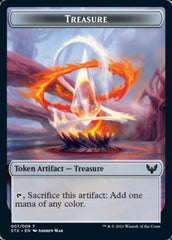 Fractal // Treasure Double-Sided Token [Strixhaven: School of Mages Tokens] | Empire Gaming NC