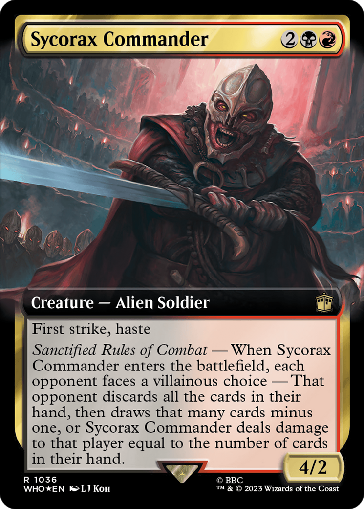 Sycorax Commander (Extended Art) (Surge Foil) [Doctor Who] | Empire Gaming NC