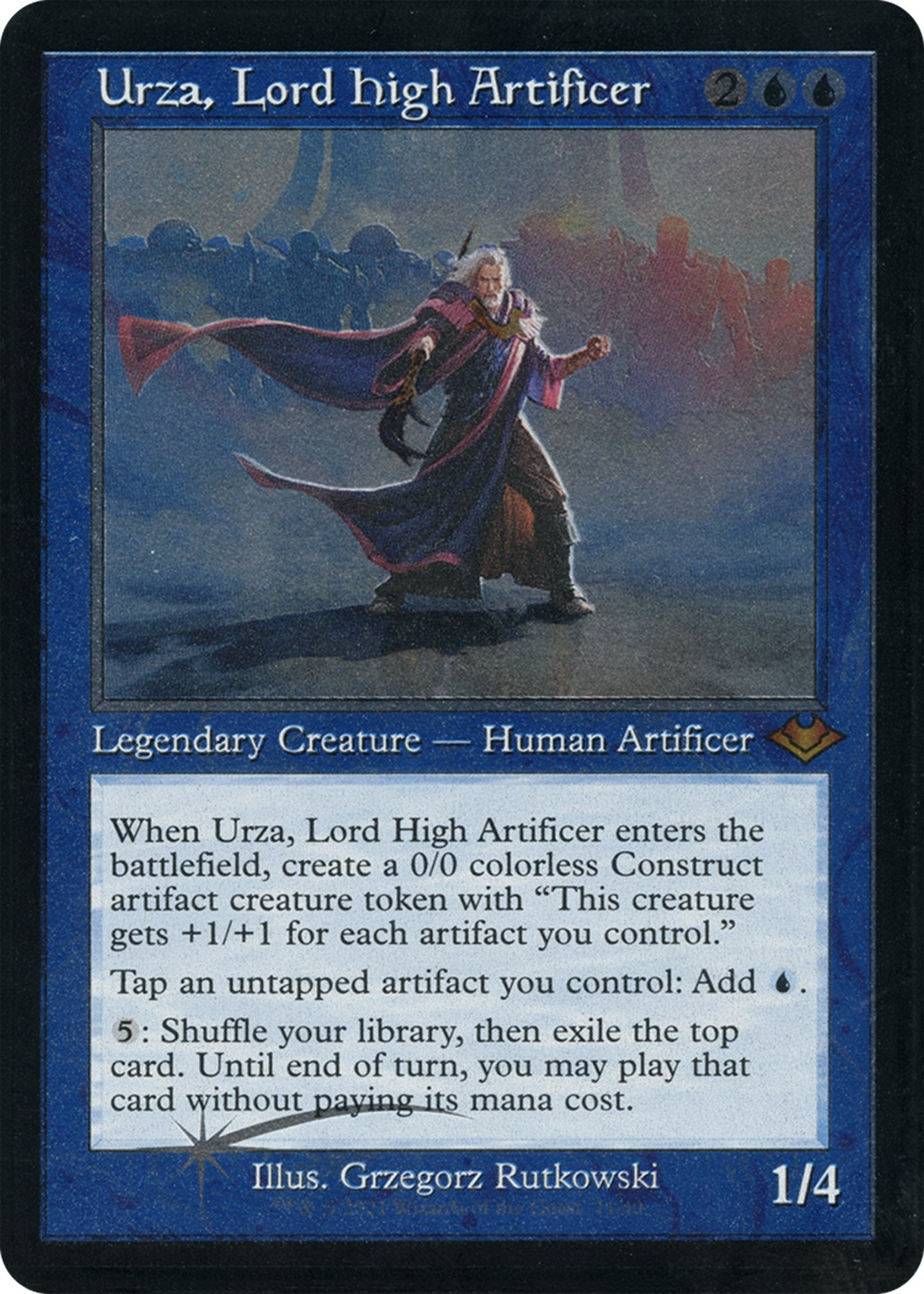 Urza, Lord High Artificer (Retro Foil Etched) [Modern Horizons] | Empire Gaming NC