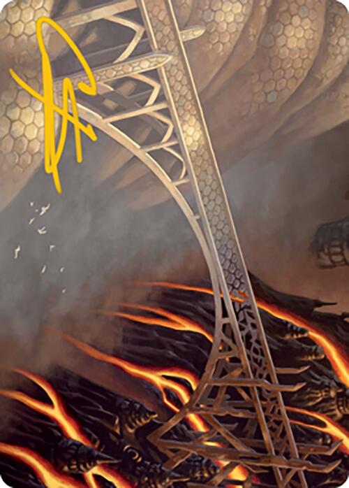 Rustvale Bridge Art Card (Gold-Stamped Signature) [Modern Horizons 2 Art Series] | Empire Gaming NC