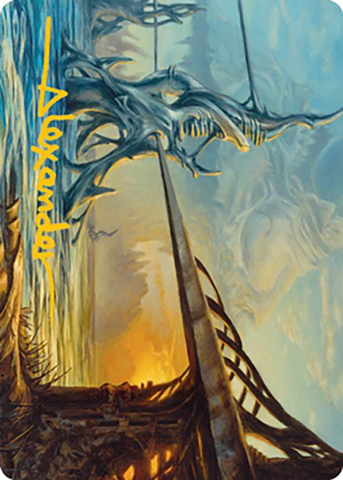 Razortide Bridge Art Card (Gold-Stamped Signature) [Modern Horizons 2 Art Series] | Empire Gaming NC