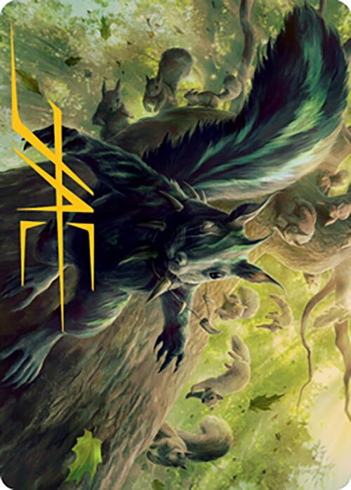 Chatterfang, Squirrel General Art Card (68) (Gold-Stamped Signature) [Modern Horizons 2 Art Series] | Empire Gaming NC