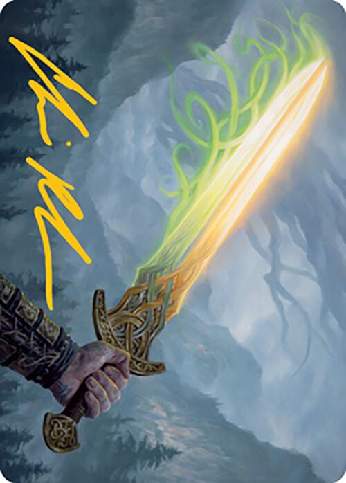 Sword of Hearth and Home Art Card (Gold-Stamped Signature) [Modern Horizons 2 Art Series] | Empire Gaming NC