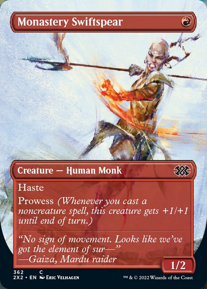 Monastery Swiftspear (Borderless Alternate Art) [Double Masters 2022] | Empire Gaming NC