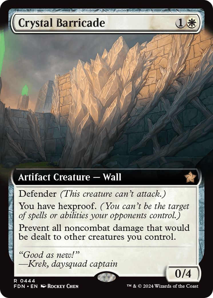 Crystal Barricade (Extended Art) [Foundations] | Empire Gaming NC