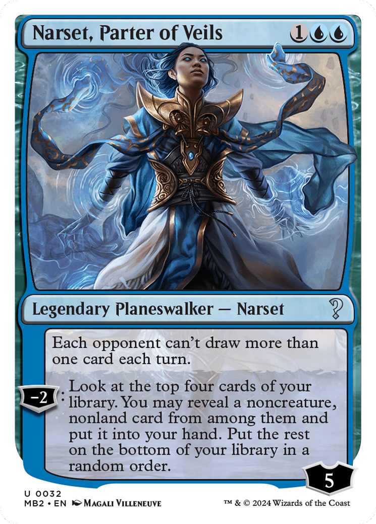 Narset, Parter of Veils (White Border) [Mystery Booster 2] | Empire Gaming NC