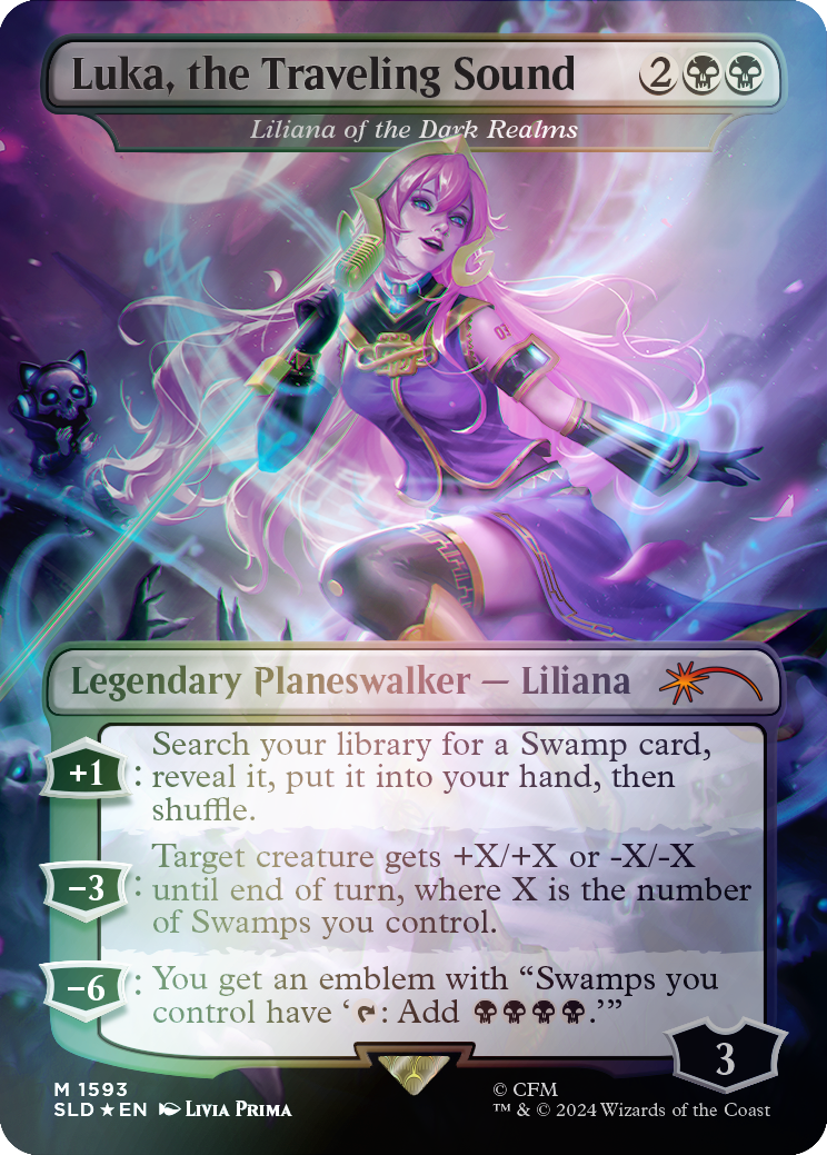 Luka, the Traveling Sound - Liliana of the Dark Realms (Rainbow Foil) [Secret Lair Drop Series] | Empire Gaming NC