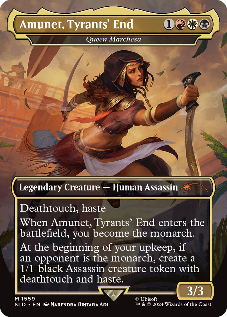 Amunet, Tyrants' End - Queen Marchesa (Rainbow Foil) [Secret Lair Drop Series] | Empire Gaming NC