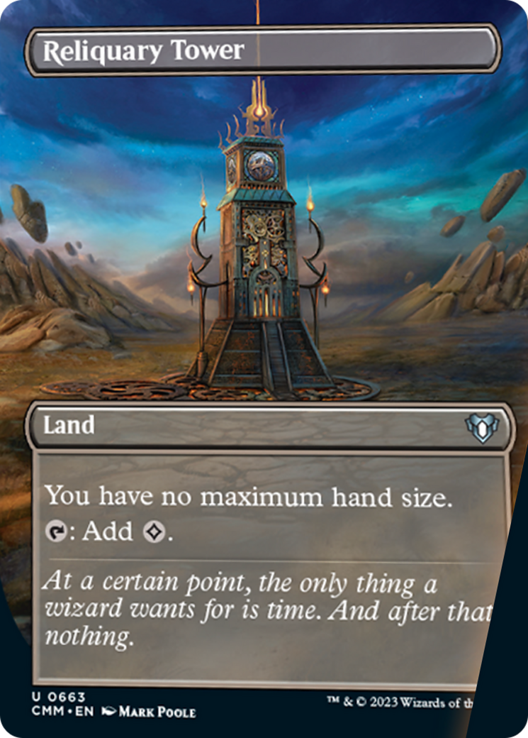 Reliquary Tower (Borderless Alternate Art) [Commander Masters] | Empire Gaming NC