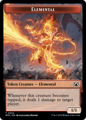 Elemental (22) // Elemental (9) Double-Sided Token [March of the Machine Commander Tokens] | Empire Gaming NC