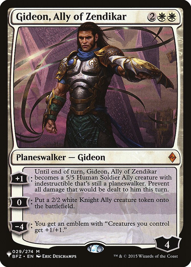 Gideon, Ally of Zendikar [The List] | Empire Gaming NC