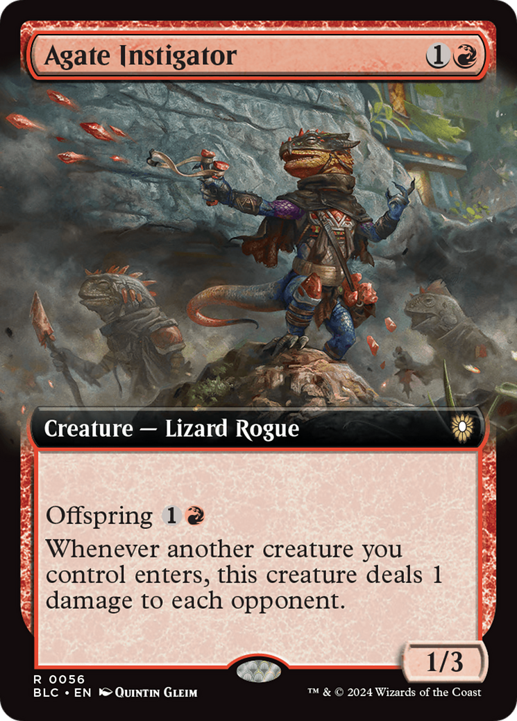 Agate Instigator (Extended Art) [Bloomburrow Commander] | Empire Gaming NC