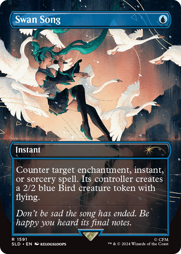 Swan Song (1591) (Rainbow Foil) [Secret Lair Drop Series] | Empire Gaming NC