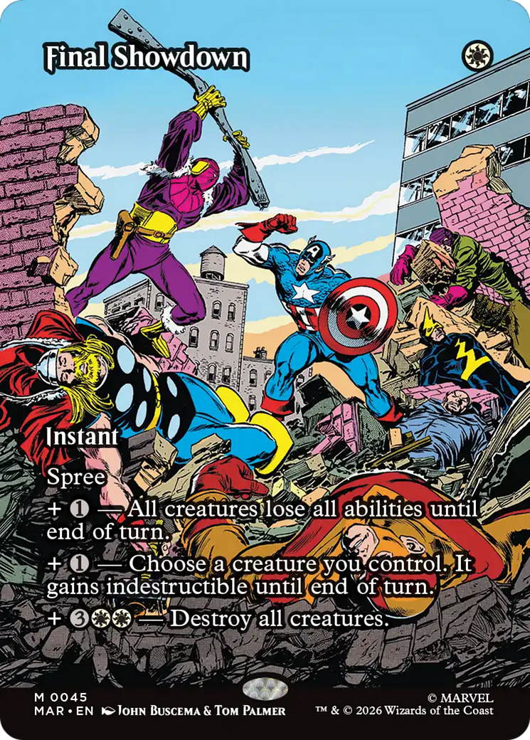 Final Showdown (Borderless) [Marvel Universe: Eternal-Legal] | Empire Gaming NC