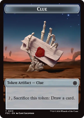 Angel (0002) // Clue Double-Sided Token [Foundations Commander Tokens] | Empire Gaming NC