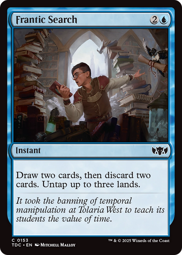 Frantic Search [Tarkir: Dragonstorm Commander] | Empire Gaming NC