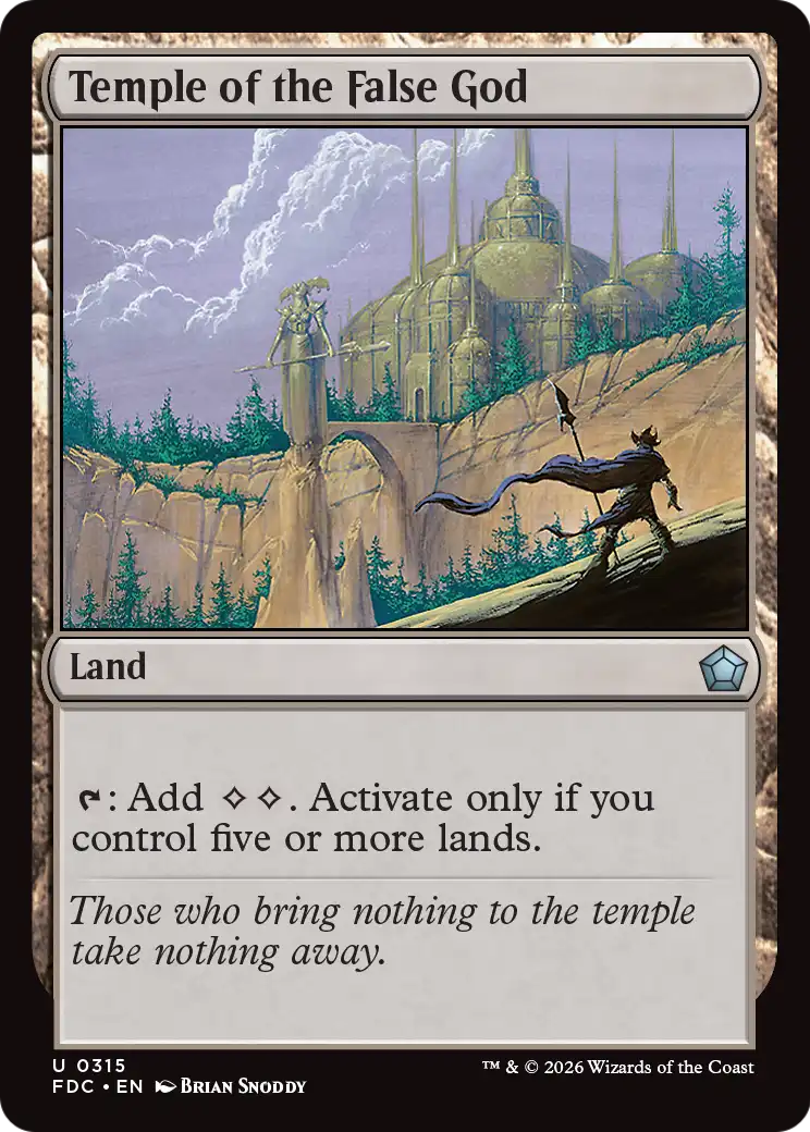 Temple of the False God [Foundations Commander] | Empire Gaming NC