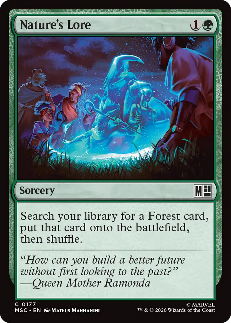 Nature's Lore (Surge Foil) [Marvel Super Heroes Commander] | Empire Gaming NC