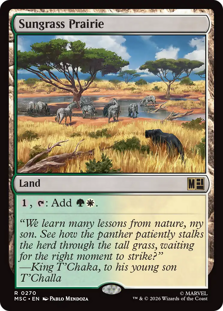 Sungrass Prairie (Surge Foil) [Marvel Super Heroes Commander] | Empire Gaming NC