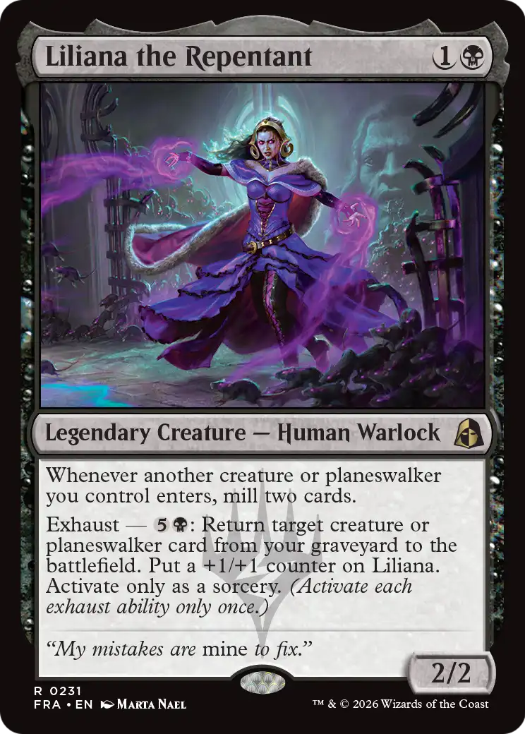 Liliana the Repentant [Reality Fracture] | Empire Gaming NC