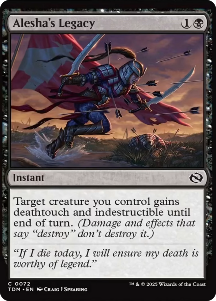 Alesha's Legacy [Tarkir: Dragonstorm] | Empire Gaming NC