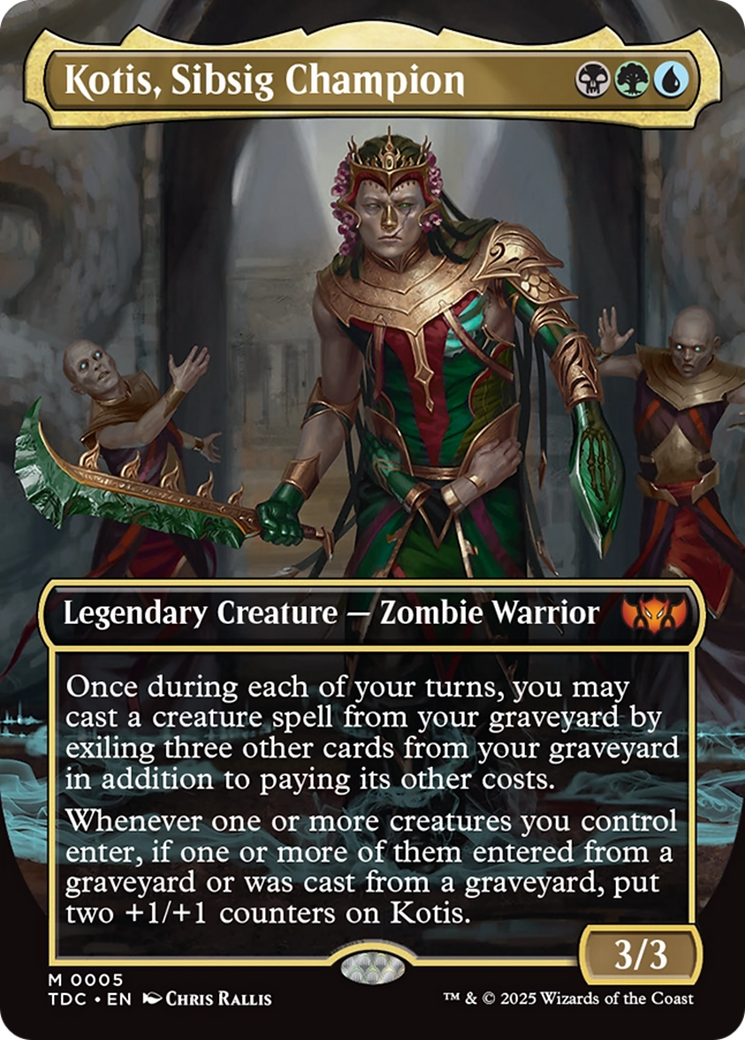 Kotis, Sibsig Champion (Borderless) [Tarkir: Dragonstorm Commander] | Empire Gaming NC
