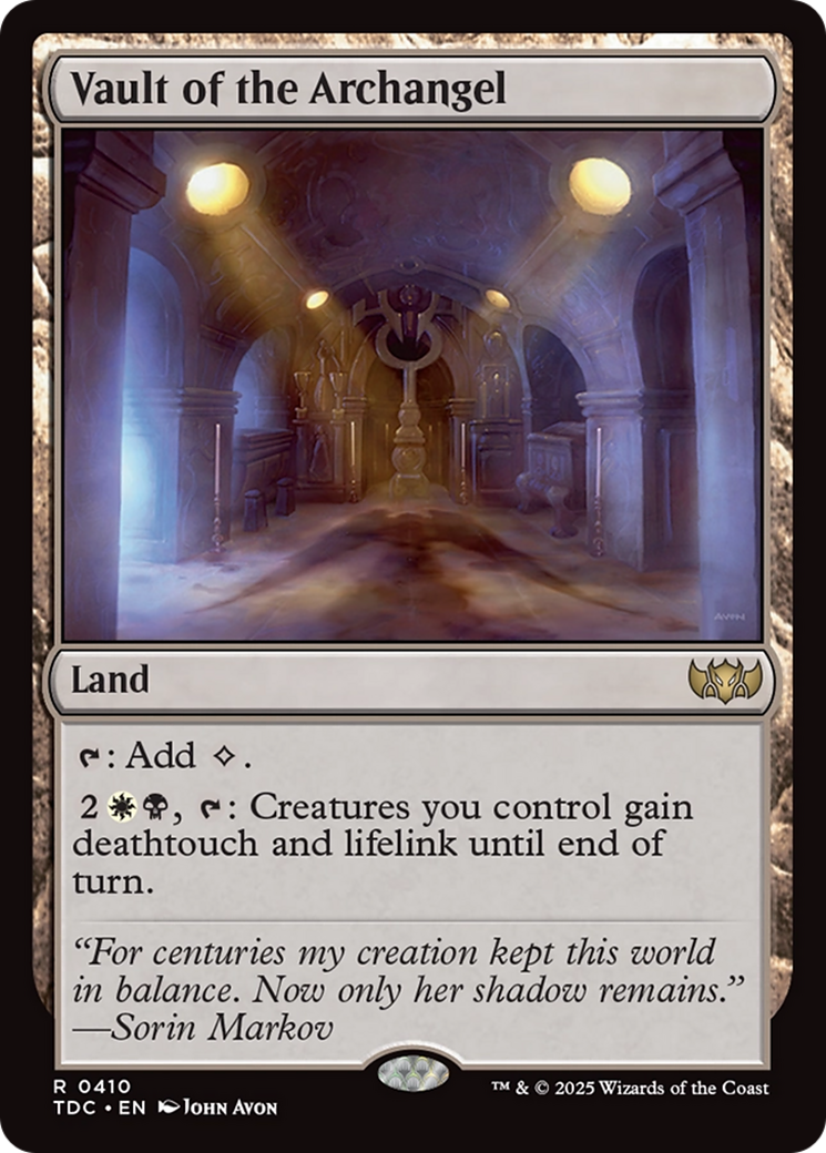 Vault of the Archangel [Tarkir: Dragonstorm Commander] | Empire Gaming NC