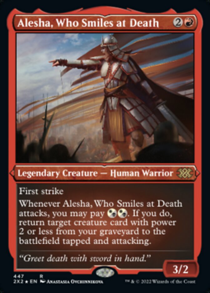 Alesha, Who Smiles at Death (Foil Etched) [Double Masters 2022] | Empire Gaming NC