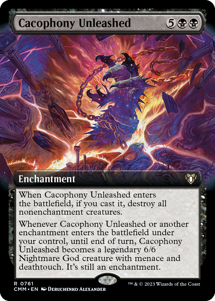 Cacophony Unleashed (Extended Art) [Commander Masters] | Empire Gaming NC