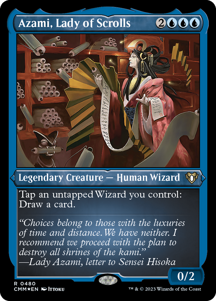 Azami, Lady of Scrolls (Foil Etched) [Commander Masters] | Empire Gaming NC