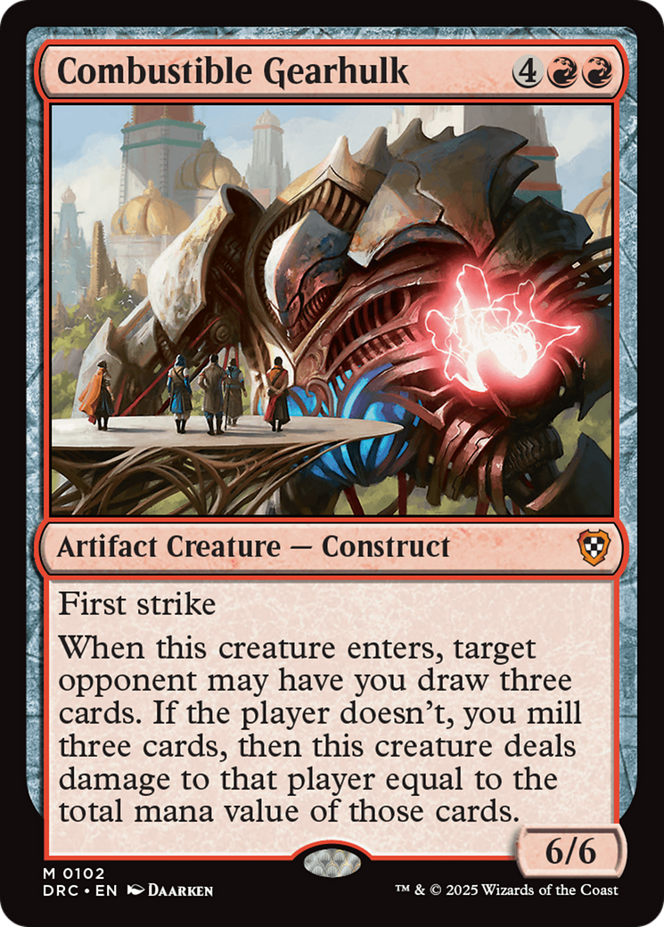 Combustible Gearhulk [Aetherdrift Commander] | Empire Gaming NC