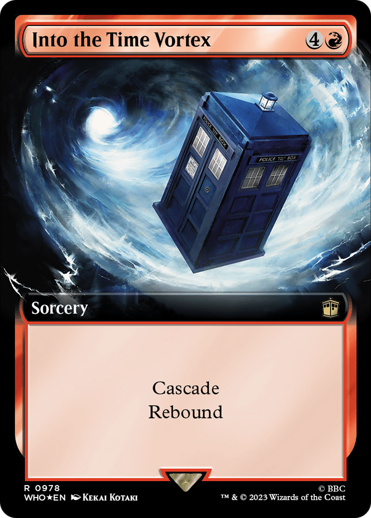 Into the Time Vortex (Extended Art) (Surge Foil) [Doctor Who] | Empire Gaming NC