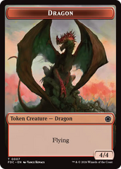 Dragon (0007) // Treasure Double-Sided Token [Foundations Commander Tokens] | Empire Gaming NC