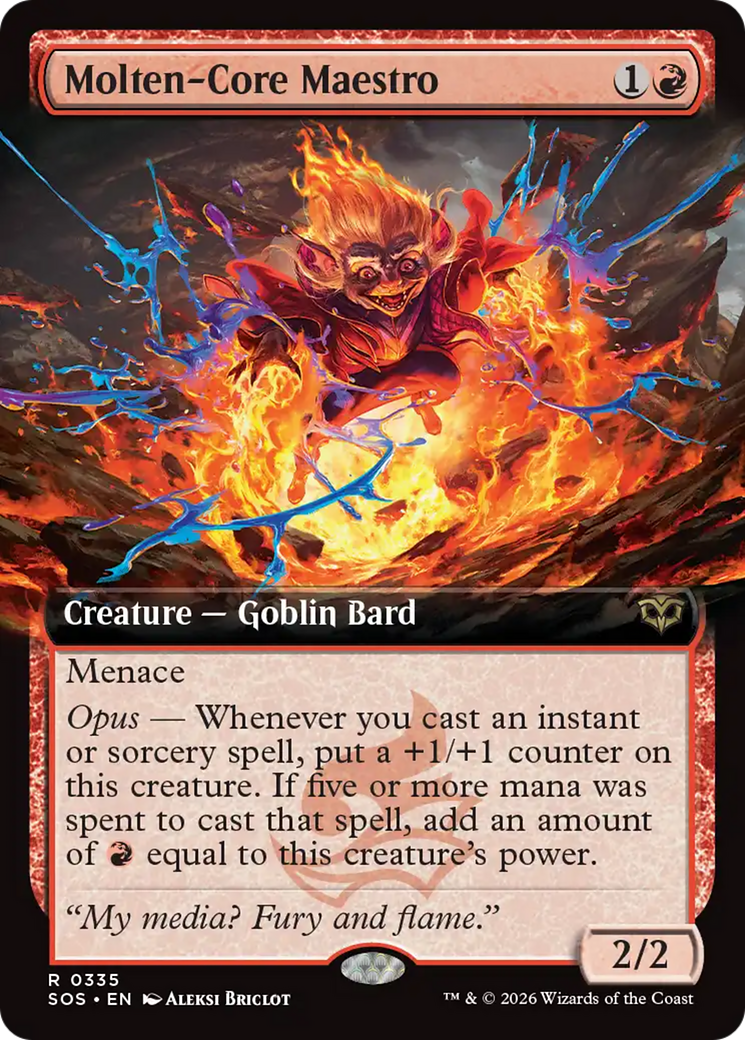 Molten-Core Maestro (Extended Art) [Secrets of Strixhaven] | Empire Gaming NC