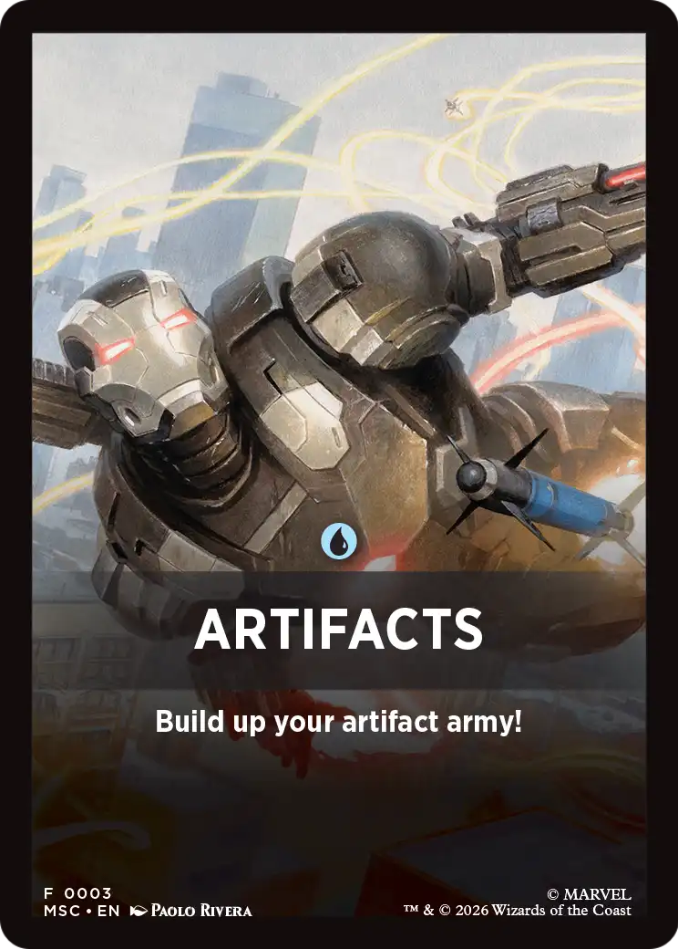 Artifacts Theme Card [Marvel Super Heroes Commander] | Empire Gaming NC
