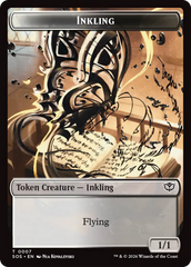 Inkling (0007) // Spirit (0011) Double-Sided Token [Secrets of Strixhaven Tokens] | Empire Gaming NC